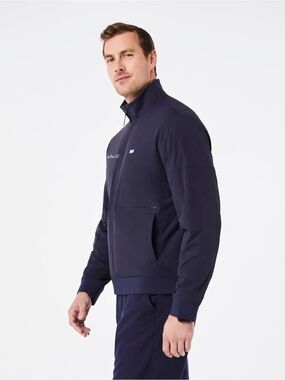 Figs On Shift Navy Packable Bomber Jacket Tag